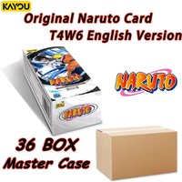 KAYOU Original Naruto T4W6 Master Case 36 Boxes Wholesale English Smriti Jin Chapter SE BP Anime Collectible Trading Cards Gift