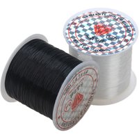 150-10Meter 0.2-0.8MM Black Transparent Non-Stretch Strong Fish Line Bead Rope Nylon Wire String For Jewelry Making Finding