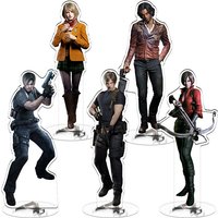 RE4 Resident Evil 4 Castle Reset Leon Scott Kennedy Keychain Acrylic Gift Wholesale Game Related Products Stand Model Plate