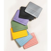 Ultra-thin PU Leather Mini Wallet Slim Bank Credit Card Holder Men's Business Small ID Case for Women Purse 4 Slots Cardholder