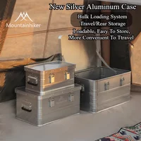 MOUNTAINHIKER 20L 30 48L 50L 80L 96L Camping Picnic Travel Aluminum Alloy Large Capacity Box Accessories Storage Bag Hiking Box