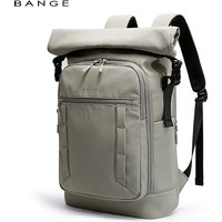 BANGE New Men Casual Waterproof Backpack Fits 15.6 inch Laptop Expandable Urban Travelling School Backpack Daily Splashproof Bag image 4