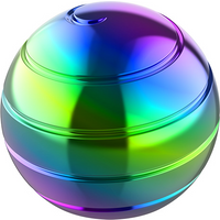 Adult Fidget Stress Relief Metal Bauble Aluminum Alloy Hypnosis Rotary Gyro Fingertip Toy Kinetic Round Spinner Juguetes Gift
