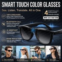 2026 Smart Eyewear AI Translation Color Changing Lens Bluetooth Audio Glasses Wireless Earbuds ENC Mic IP65 TR90 AI Glasses Men