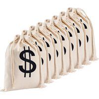 Linen Candy Gift Bag Creative Dollar Printing New Year Christmas Tree Decorative Hanging Money Bags Drawstring Coin Bags