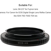 LinGo B4-EOS Mount Adapter Ring For Canon B4 2/3" Mount Lens to Canon EOS Canon EF Mount Adapter 5DIII 70D 700D 7DII