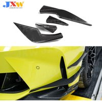 Dry Carbon Fiber Front Bumper Canards Splitters Spoiler Bodykit Side Fin Flaps For BMW G80 M3 G82 G83 M4 2021+ 4pcs/set FRP