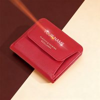 Name Engraving Women Wallet Fashionable Card Holder New Short Female Coin Purses High Quality Mini Small Wallet for Ladies