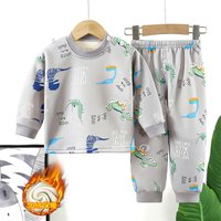 2024 Boys Warm Clothes Sets Girls Padded Thickened Suit Winter New Children's Cartoon Fashion Casual Cute 2-Piece 12M-14 Years