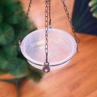 Outdoor Garden Hummingbird Water Dish Tray Replacement Plastic Birdbath Bowl For Wild Bird Feeding Station Drinker