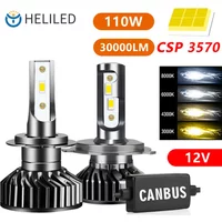 Car Lights 110W 3000K 4300K 6000K 8000K 9005 HB3 9006 HB4 880 881 H1 H8 H9 H11 Bulb Canbus H7 H4 LED Car Headlight for 12V