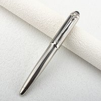 Luxury Big Barrel Rollerball Pen with Silver Clip Smooth Writing for Business Gift (Blue Ink) PK Jinhao 159