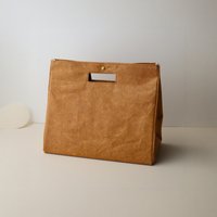 LucaAlberto Large Capacity Dupont Paper Lunch Box Bag Bento Bag Gift Bag Business Meeting A4 Document Bag Family Storage Orga...