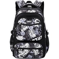2026 Graffiti Printed Student Backpack for Teenage Boys and Girls High quality nylon waterproof school bags Orthopedic schoolbag