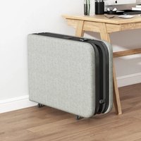 Folding Bed Single Portable Foldable Guest Bed Metal Frame Thick Mattress Recliner Nap Bed Office Home Compact Space Saver