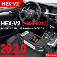 2026 VCDS VAGCOM HEX V2 Scanner Update 26.3.0 FOR VW AUDI Skoda Seat Multi-Language Car Diagnostic