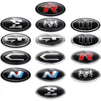 New Lion/Brenthon/GT/N/E/C/R Emblem Car Front Trunk Hood Rear Lid Emblem for Optima Stinger Rio Soul Elantra Forte