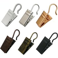 20PCS/Set Sturdy and Durable Window Curtain Hook Clips Home Window Accessories Solid Iron Drapery Hook