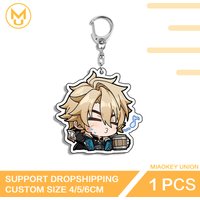 Genshin Impact Varka Acrylic Furry Merch Keyring HD Pattern Hot Selling Stand No Correction Stunt Adult For Lover Couple