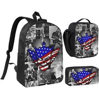 In The Ring Cody Rhodes American Nightmare Backpack BookBag School Bag Computer Shoulder Bags 3ps Lunch Bag Pencil Case