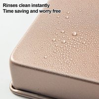 Heavy Duty 22.2cm/28.5cm Oven Baking Pan Square Carbon Steel Cake Baking Tray Nonstick Bake Mold