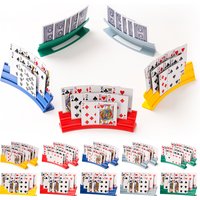 1pc Poker Card Storage Case Stackable Playing Card Organizer Tray for Kids Adults Arthritis Patients Small Hands Design