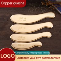 Kupfer Gua Sha Platte TCM Physiotherapie Körper Gua Sha Massagegeräte Rücken Schulter und Hals Gua-Sha Metall Messing Schaben Messer