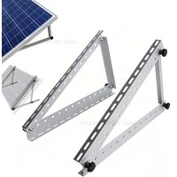 28in Adjustable Solar Panel Mount Brackets, with Foldable Tilt Legs on Any Flat Surface for RV, Roof, Boat, Any Off-Grid Systems