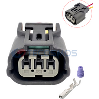 1/5/10Set For 3 Pin Headlight Acura Ignition Coil Connector 6189-0968 6918-1833 For Honda Crank Sensor K24 Civic 18AWG Wire