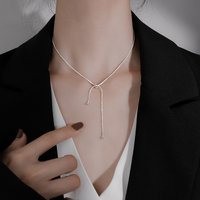925 Sterling Silver Women's Neck Snake Chain Jewelry Tassels Round Necklaces Luxury Accessories Wholesale Jewellery Money 925
