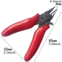 1Pc 3.5 Inch Diagonal Pliers Small Soft Cutting Pliers Mini Wire Cutters Wire Insulated Rubber Handle Model Hand Tools