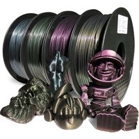 3D Printer Filament Glitter PLA 1KG 500G 250G Sublimation Filament Magic Shiny Plastic Material 1.75mm 3D Rainbow Filamento