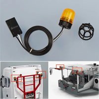 1pcs 360 Degree Rotating Light LED Engineering Lamp 1/14 For Tamiya Lesu For Scania Man Actros Volvoo Car Parts Truck Trailer
