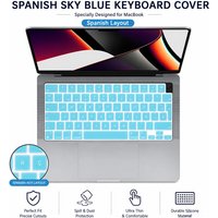 1PC Spanish Silicone Keyboard Cover EU for MacBook Pro14"16" Air 15"13" 2026-2021 M5 M4 M3M2M1 Neo 13"A18 Pro A3404 A3240 A3241