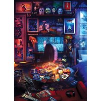 300/500/1000Pcs Wooden Puzzle Horrors and Scary Movies Jigsaw Puzzle for Gameroom Bedroom Livingroom Decor Family Fun Activity