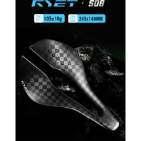AliExpress RYET Superlight Carbon Saddle Full Carbon Oval Rail 7x9mm 245x140mm for Triathlon Road MTB Gravel Bike Pro Cycling Bicycle Parts