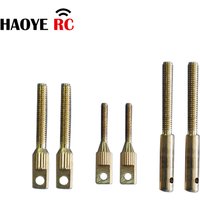 HY 10Pcs Metal Close Loop Extenders M2 M3 Clevise Quick Link Couplers Round /Flat Head For Gas Airplane DIY RC Acessories