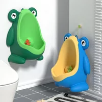 Töpfchentrainer für Babys und Jungen – Wand-Urinal mit Cartoon-Frosch, vertikaler Ständer, Pinktoilette für das Lernen von Kleinkindern