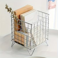 Extremely Simple Stainless Steel Storage Rack, Bathroom Sink, Drain Pipe, and Storage Rack for Storing Cosmetics, Shower Gel