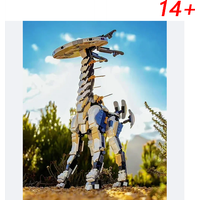 2025 In-stock Horizon Monster Giraffe Long Necked Beast Building Blocks Set Dawn Deer Creature 76989 Bricks gifts For Children