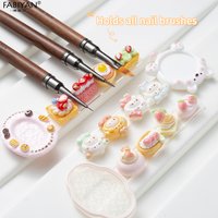 Acrylic Cartoon Nail Pen Holder UV Gel Brush Display Stand Makeup Painting Pen Rest Organizer Stander Manicure