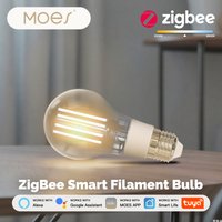MOES ZigBee Smart Glühlampe Leicht Ihr Haus mit Szene E27 Energiesparend Anpassen Licht per Zeit 7W Tuya APP-Steuerung