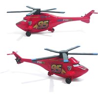 Pixar Cars 95 Helicopter Lightning McQueen Model Car Alloy Material Anime Figure Cartoon Racing Toys Collectibles Children Gifts