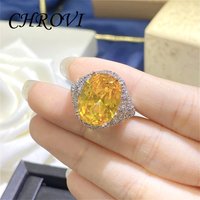 925 Sterling Silver New Diamond Ring Luxurious Wedding Micro-Paved Full Diamond Open Ring for Women