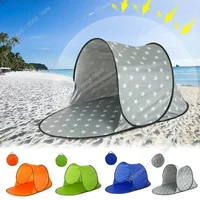 Uv-proof Beach Tent Automatic Instant Pop-up Tent Sunshelter for Baby Kid Portable One-layer Camping Water-resistant Sun Shelter