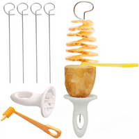 Spiral Potato Cutter Twisted Slice Potato Tower Whirlwind Potato Cut Diy Creative Fruit And Vegetable Spiral Slicer For Kitchen