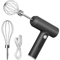 Electric Egg Beater Food Whisk Handheld Rechargeable 3 Speeds Egg Beater Baking Dough Cake Cream Mixer Kitchen Cooking Tools