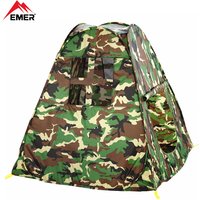 EMER Outdoor Camouflage Bird Watching Camping Tent Portable Play House Children's Tent for Outdoor Shade Sports Beach Air Tent