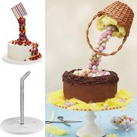 Anti Gravity Cake Pouring Kit Cake Stand Support Structure Frame DIY Cake Tools Plastic Cake Stand Upgrade Cake Support Kit