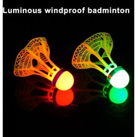 LED Luminous Windproof Luminous Badminton Ball, Super Durable And Unbreakable, Outdoor Fluorescent Bright Nylon Ball With Light